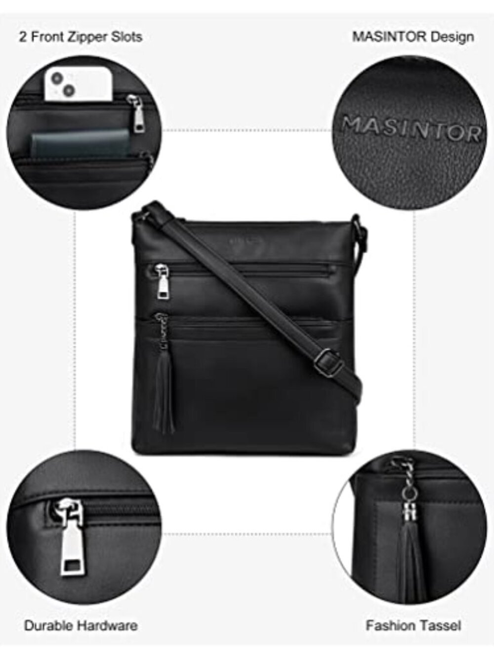 ๐ Crossbody Purses for Women, Multi Pocket Casual Crossbody Bag, - Picture 6 of 7